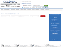 Tablet Screenshot of buycolonialjeep.com